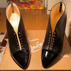 Louboutin size 41 PREDUBOOT 100 PAT/Nappa/PVC black - worn 1x!